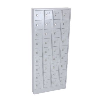 Lockerkast PEL 36-deurs 188 x 80 x 15cm Grijs